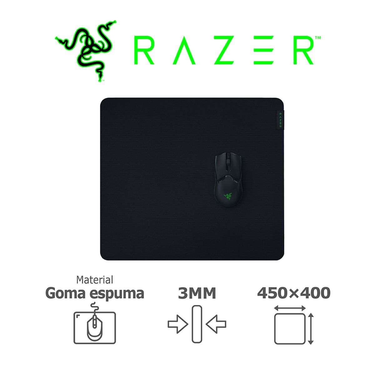 RAZER - Mousepad Razer Gigantus V2 Large para juegos con superficie extendida