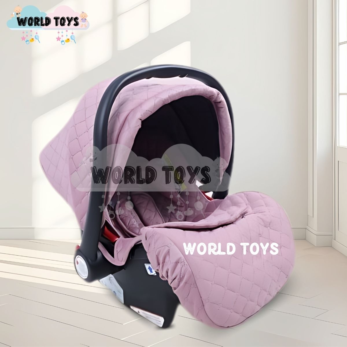 BABY - Coche Moisés 4 en 1 «EKATER» con Portabebé Pink
