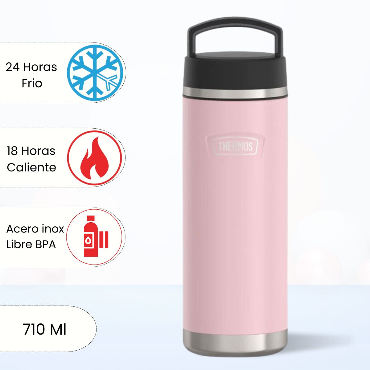THERMOS - Termo de Bebida Icon 710 Ml Rosado