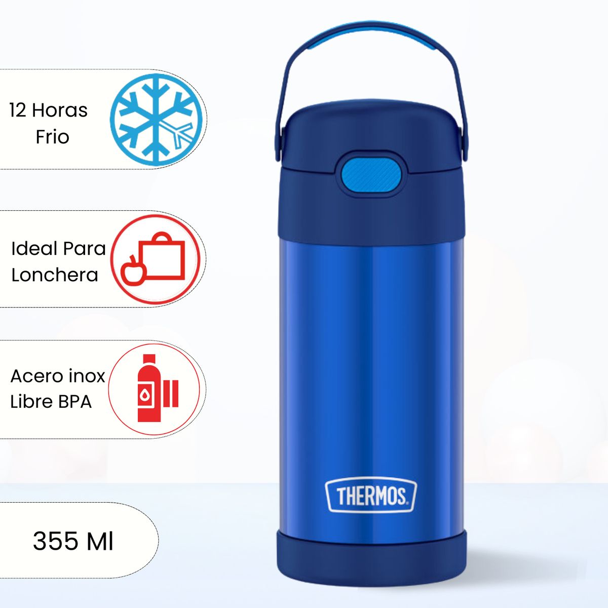THERMOS - Tomatodo Termico para Niños Funtainer 355 Ml Azul