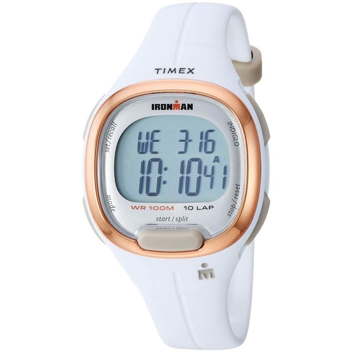 TIMEX - Reloj Timex IRONMAN Transit TW5M19900 Mujer Digital Indiglo - Blanco