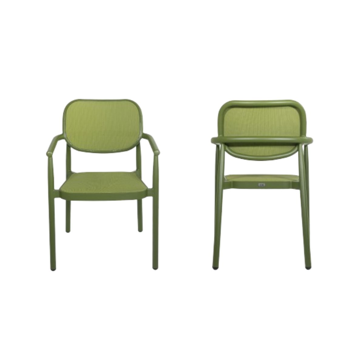 NIHM - Silla de Terraza de Aluminio Moraig Verde