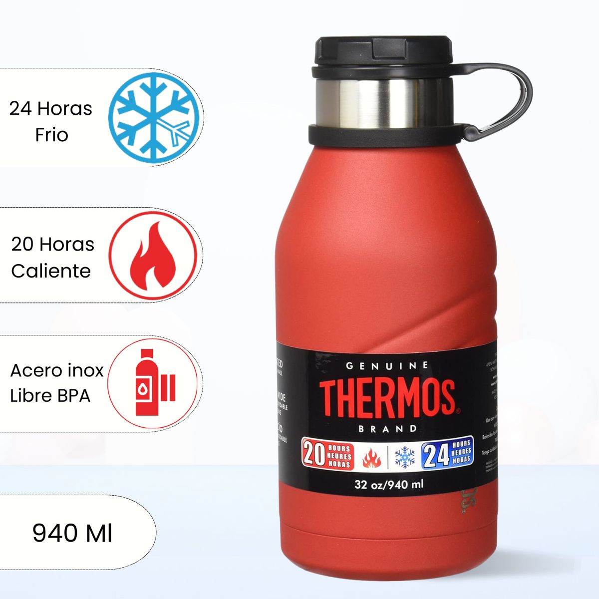 THERMOS - Termo de Bebida Element 940 Ml Rojo