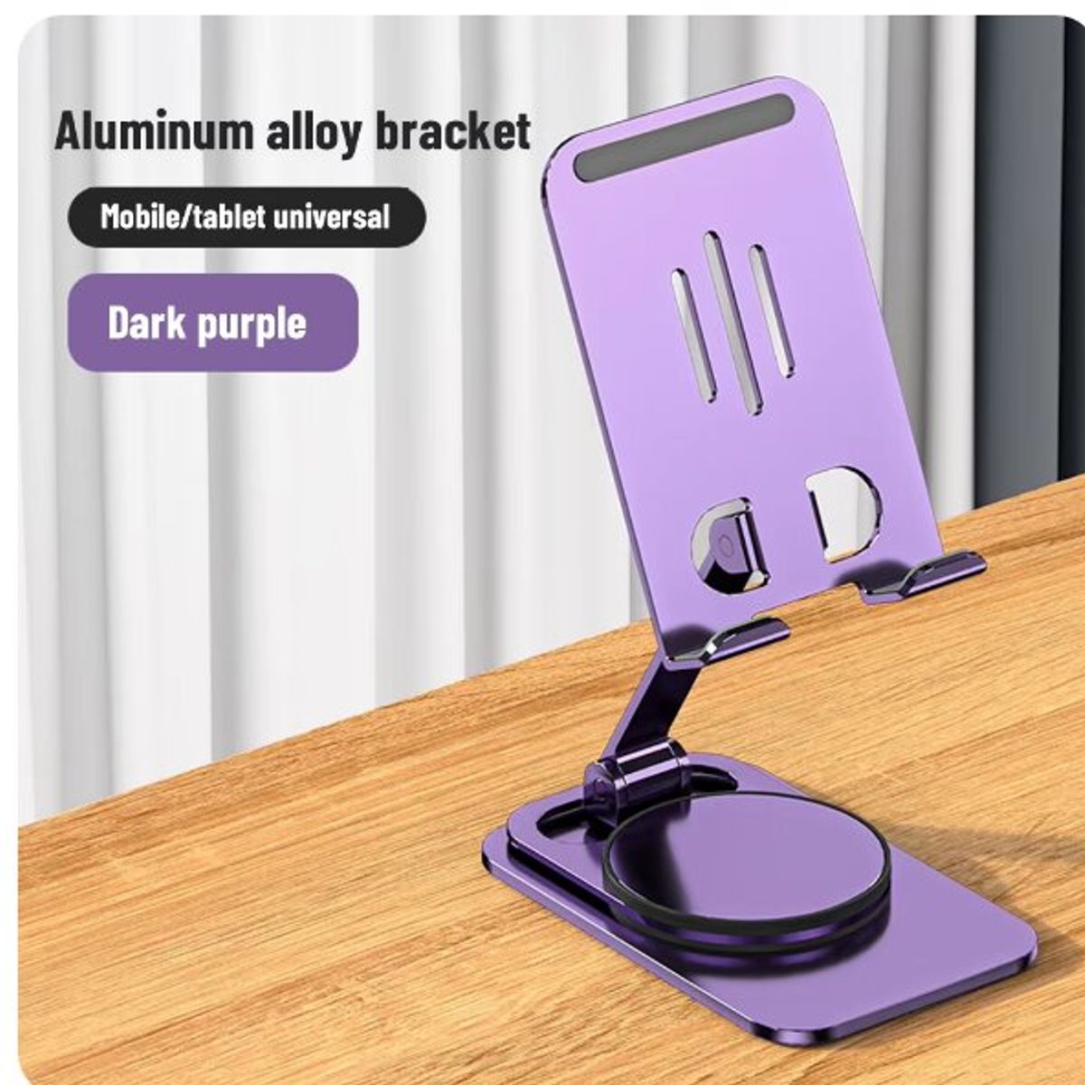 GENERICO - Soporte de teléfono de escritorio plegable Universal color noche púrpura
