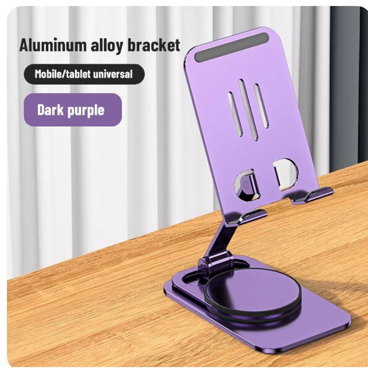 GENERICO - Soporte de teléfono de escritorio plegable Universal color noche púrpura