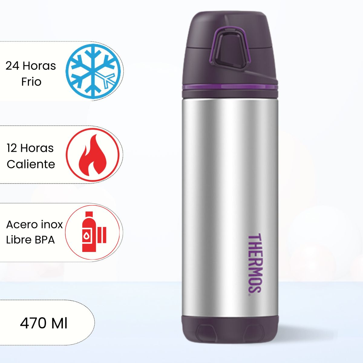 THERMOS - Termo de Bebida Astro 470 Ml Morado