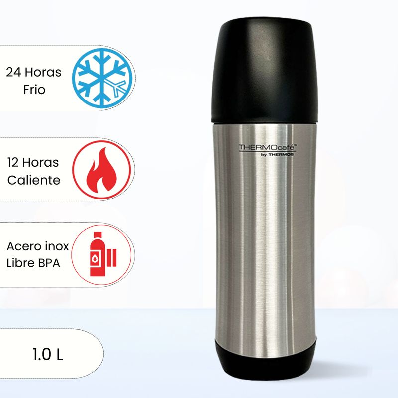 THERMOS - Termo de Bebida Atlas 1 Lt Plateado