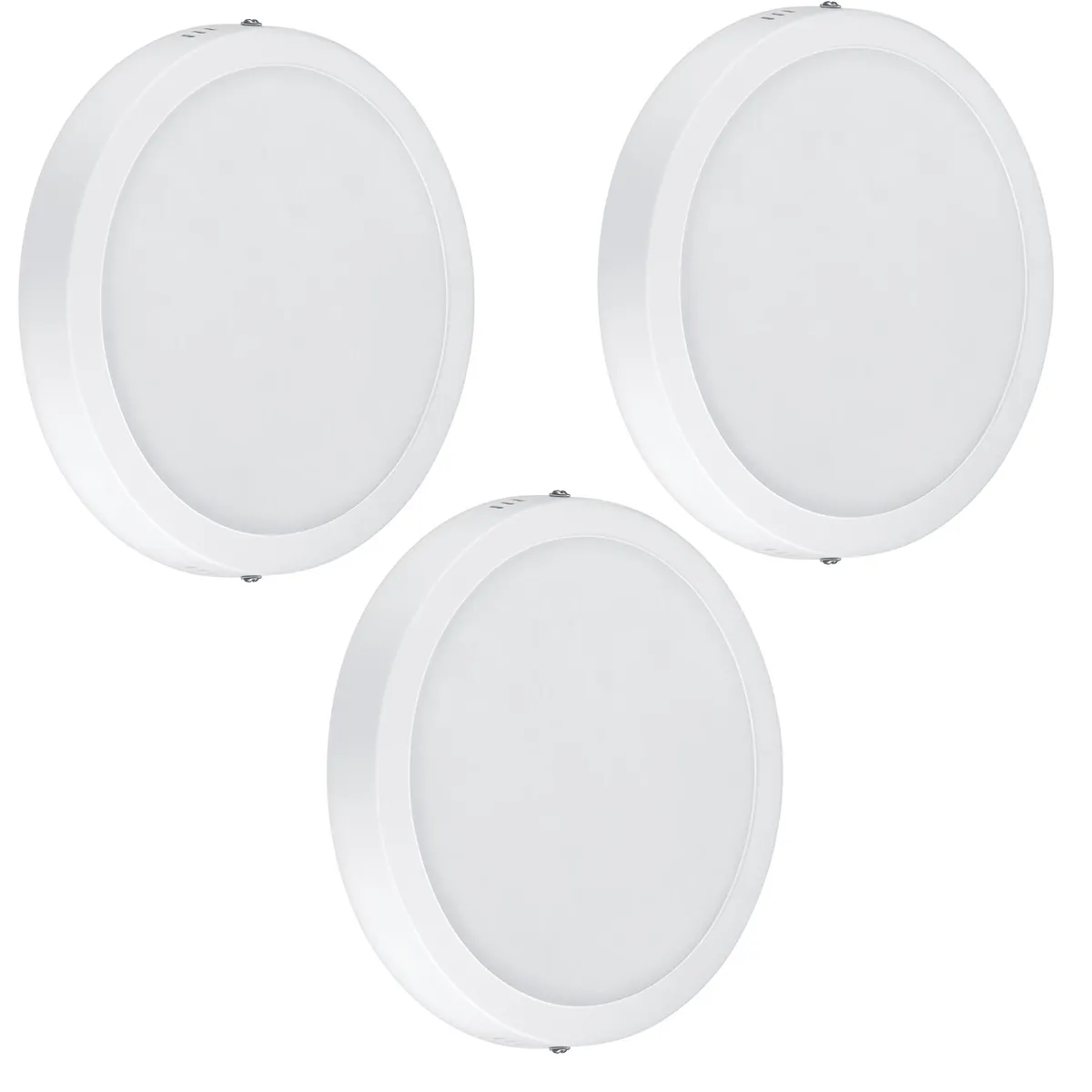 GENERICO - PANEL LED REDONDO LUZ BLANCO 18W FSL PACK 3 UNIDADES
