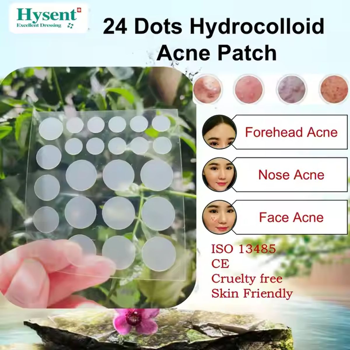 GENERICO - Parche Con Gel Hidrocoloide Acné Espinillas 72 Unidades