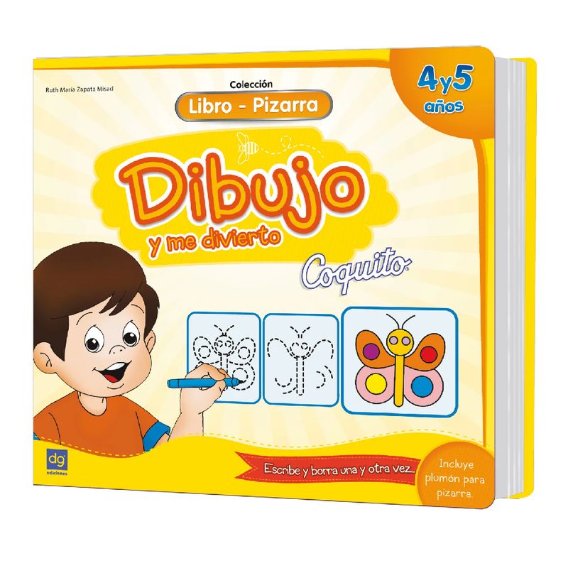 EDICIONES COQUITO - libros pizarra coquito: DIBUJO Y ME DIVIERTO 4- 5 AÑOS