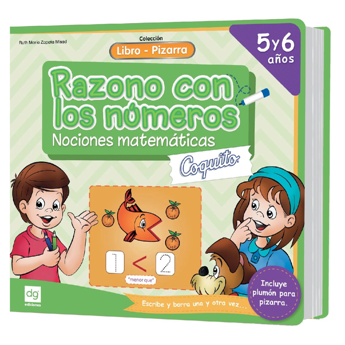 EDICIONES COQUITO - libros pizarra coquito RAZONO CON LOS NUMEROS 5-6 AÑOS