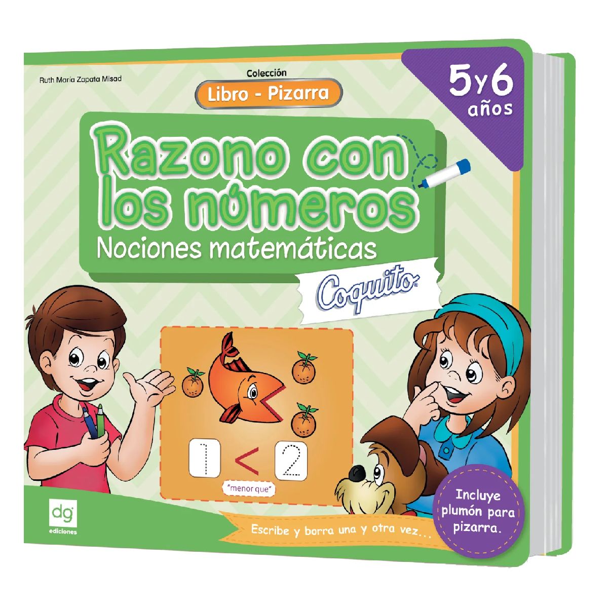 EDICIONES COQUITO - libros pizarra coquito RAZONO CON LOS NUMEROS 5-6 AÑOS