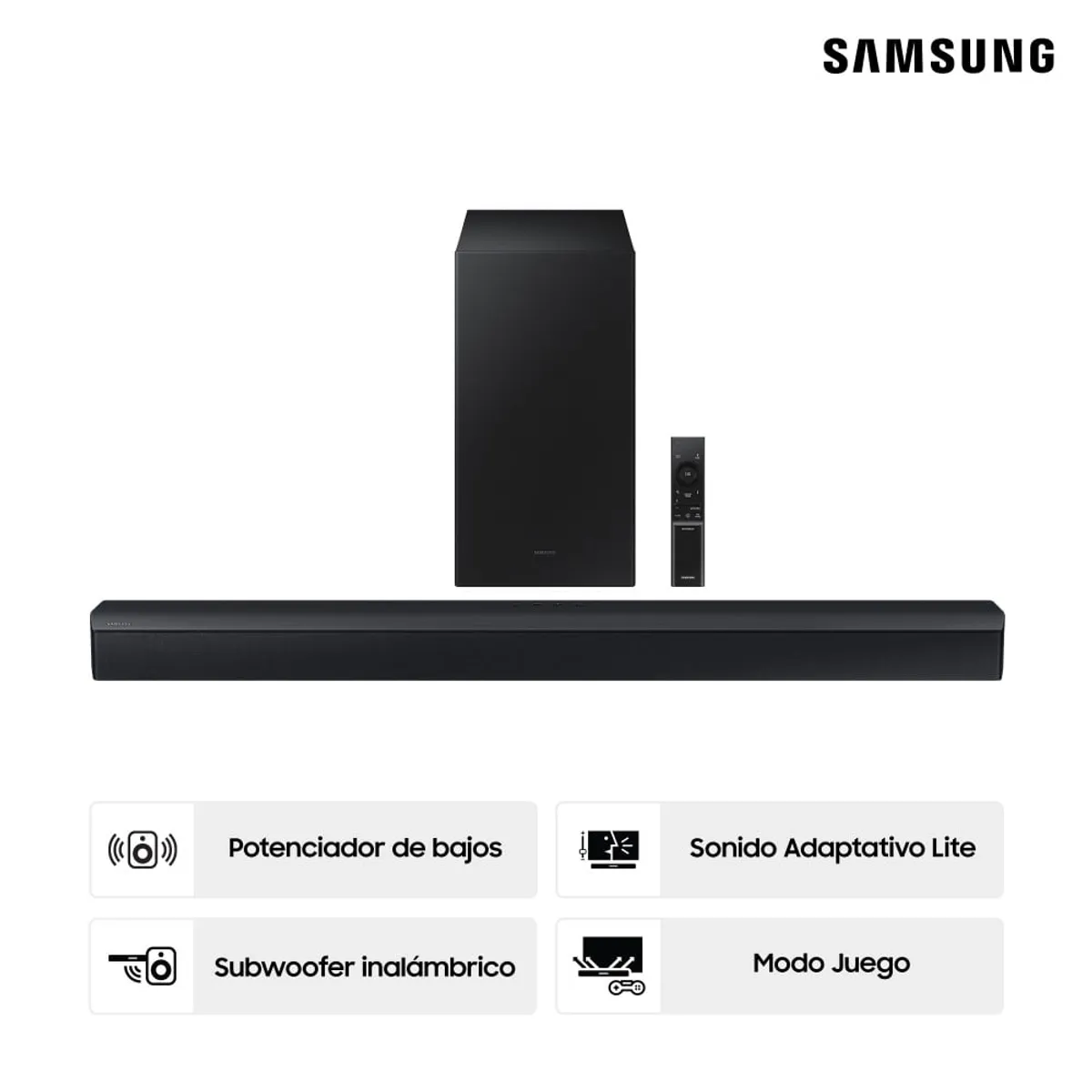 SAMSUNG - Soundbar Samsung 310 Watts con Bluetooth HW-C450/PE 2.1 CH