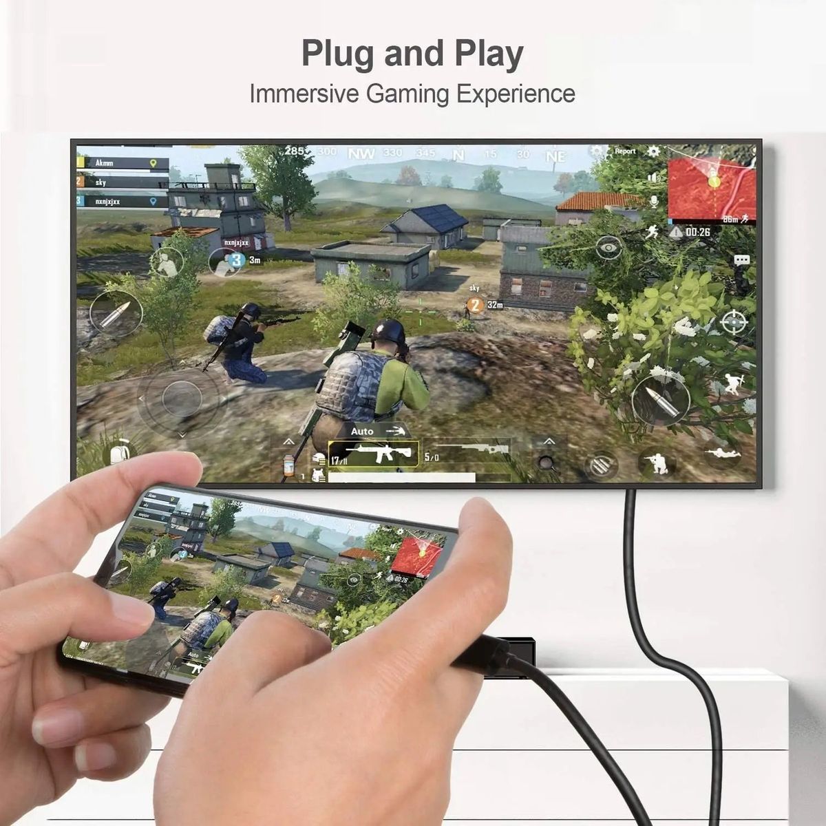 OEM - Cable Usb 3.1 Tipo C a Vga Full HD 1080P 60Hz 1.8 Metros