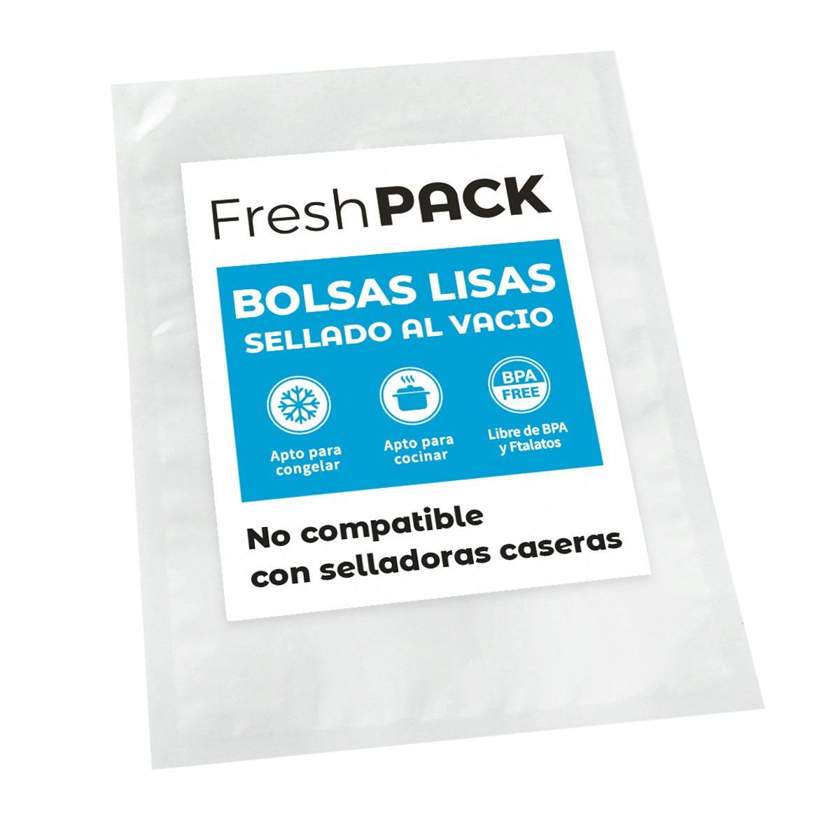 GENERICO - Bolsas Lisas Sellado al Vacío 20x25 Cm 70 Micras 100 Und