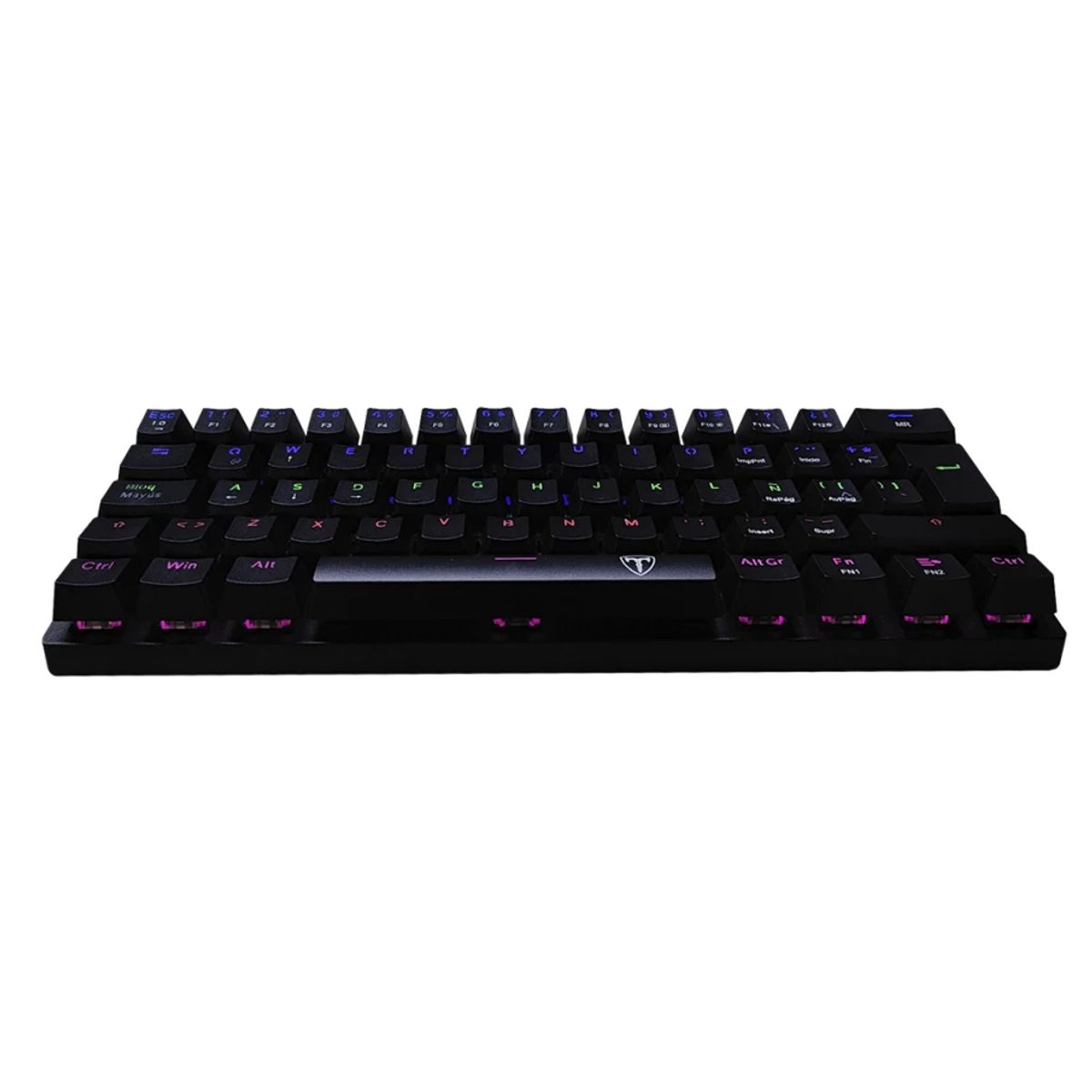 T-DAGGER - Teclado T-Dagger Arena Rainbow Spanish T-TGK321-BR BLACK BROWN SWITCH