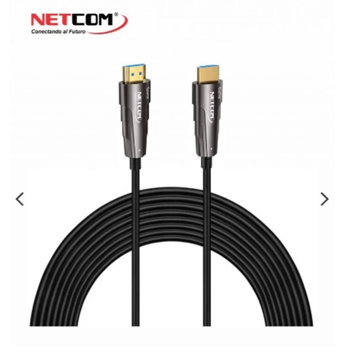 NETCOM - CABLE HDMI 2.0 DE FIBRA OPTICA DE 20 MTS ULTRA HD 4K 60HZ NETCOM