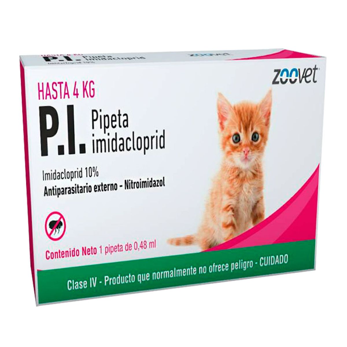 GENERICO - Pack x2 Pipeta Antiparasitario Antipulgas P.I. Gato 4 kg