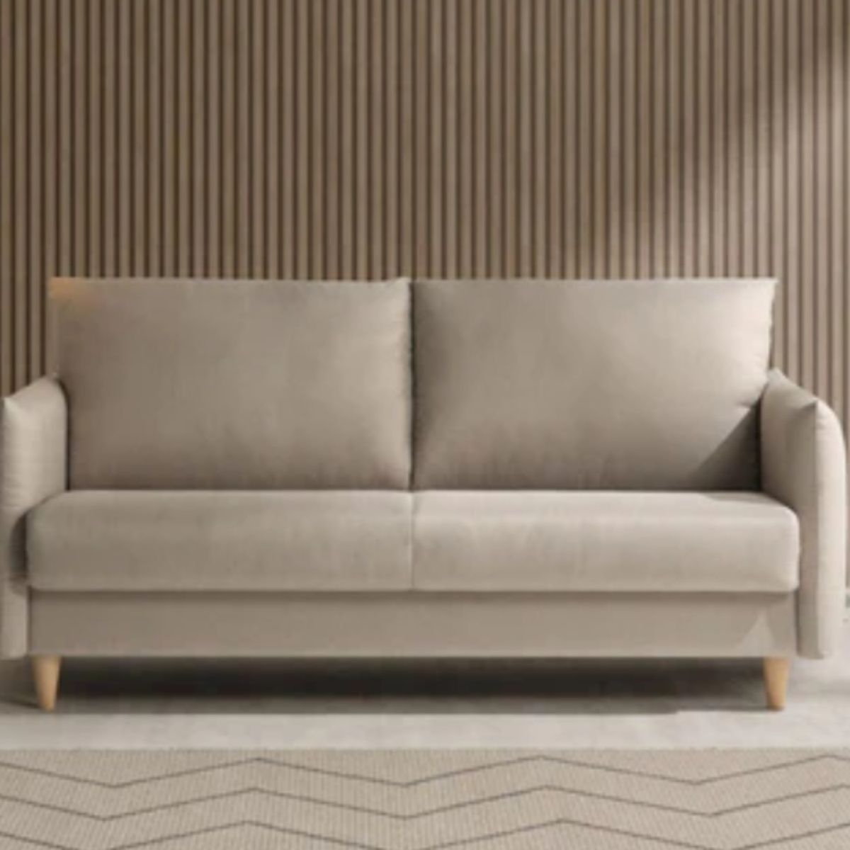 YOLODECORO - Sofá 2 Cuerpos Minimal Beige