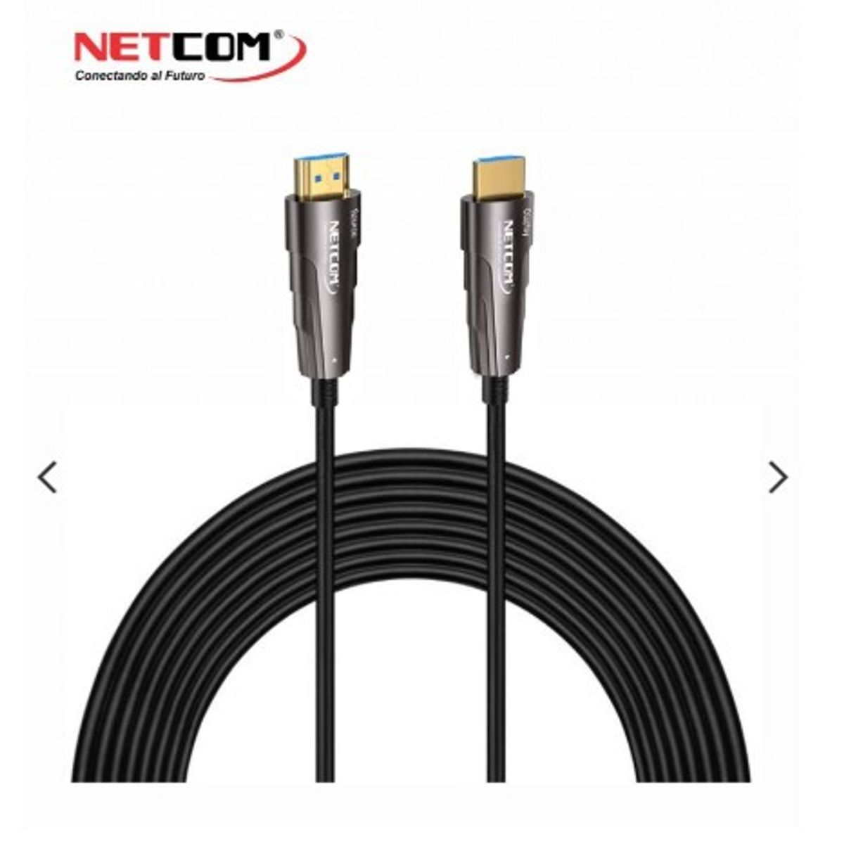 NETCOM - CABLE HDMI 2.0 DE FIBRA OPTICA DE 25 METROS ULTRA HD 4K 60HZ NETCOM