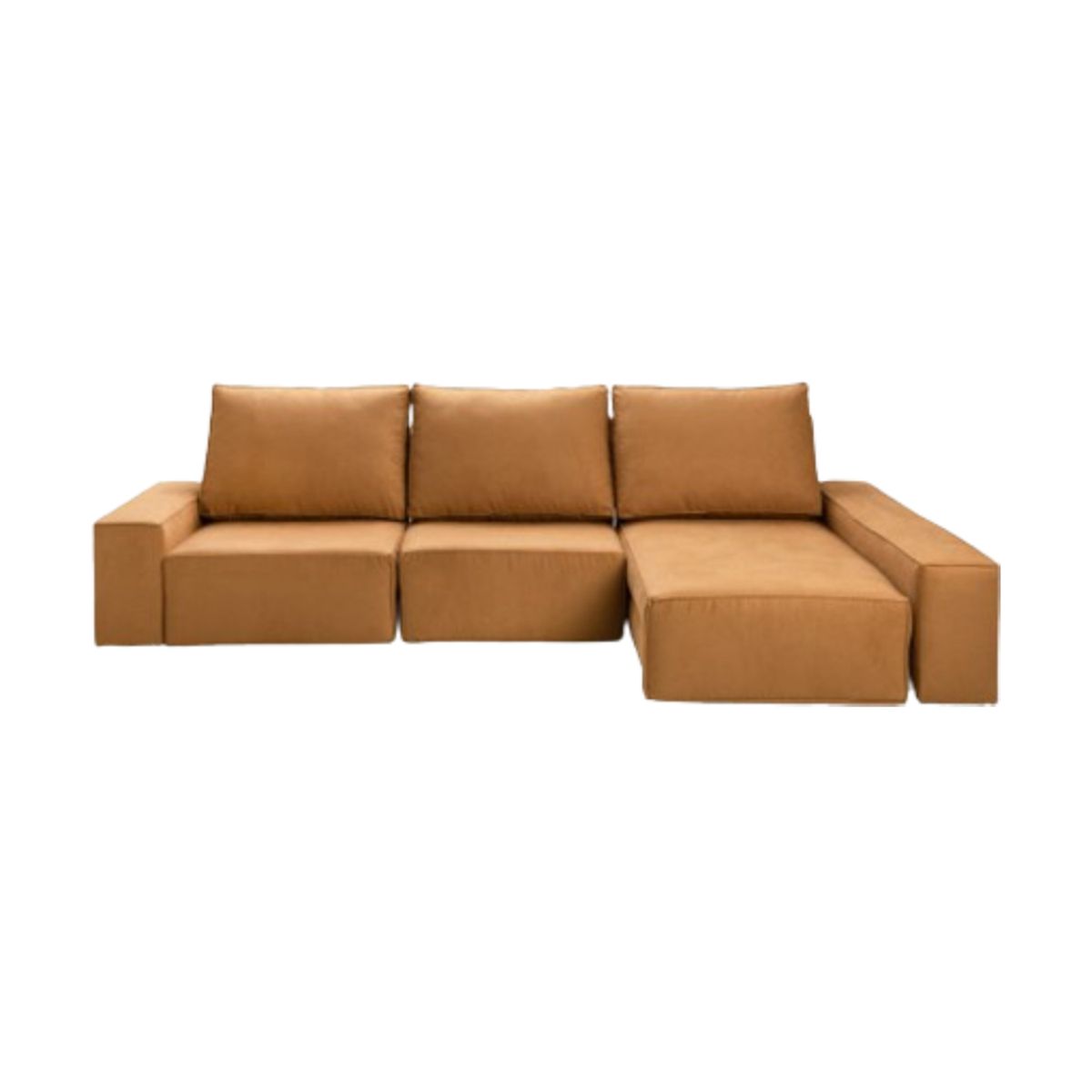 YOLODECORO - Seccional con Chaise Longue a la Derecha Loft Camel