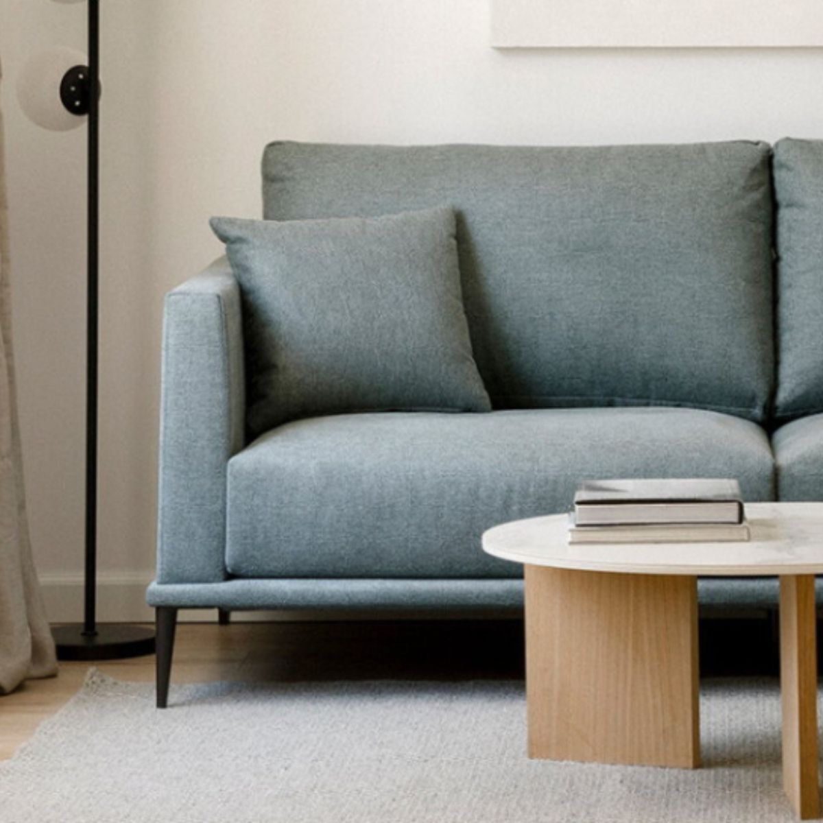 YOLODECORO - Sofá 3 Cuerpos Praia Aguamarina