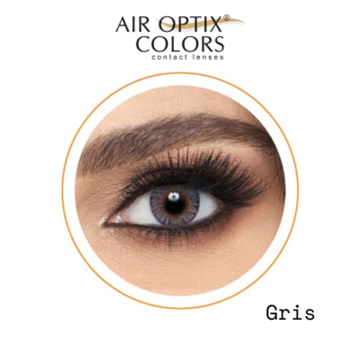 GENERICO - Lentes de Contacto Air Optix Colors Gray Gris