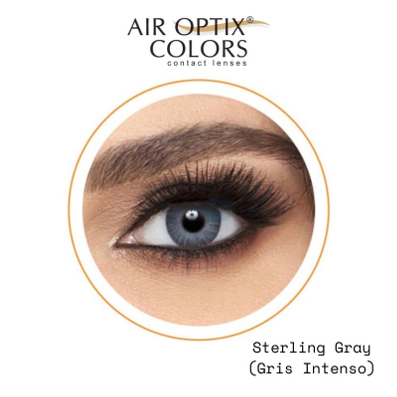 GENERICO - Lentes de Contacto Air Optix Colors Gris Intenso