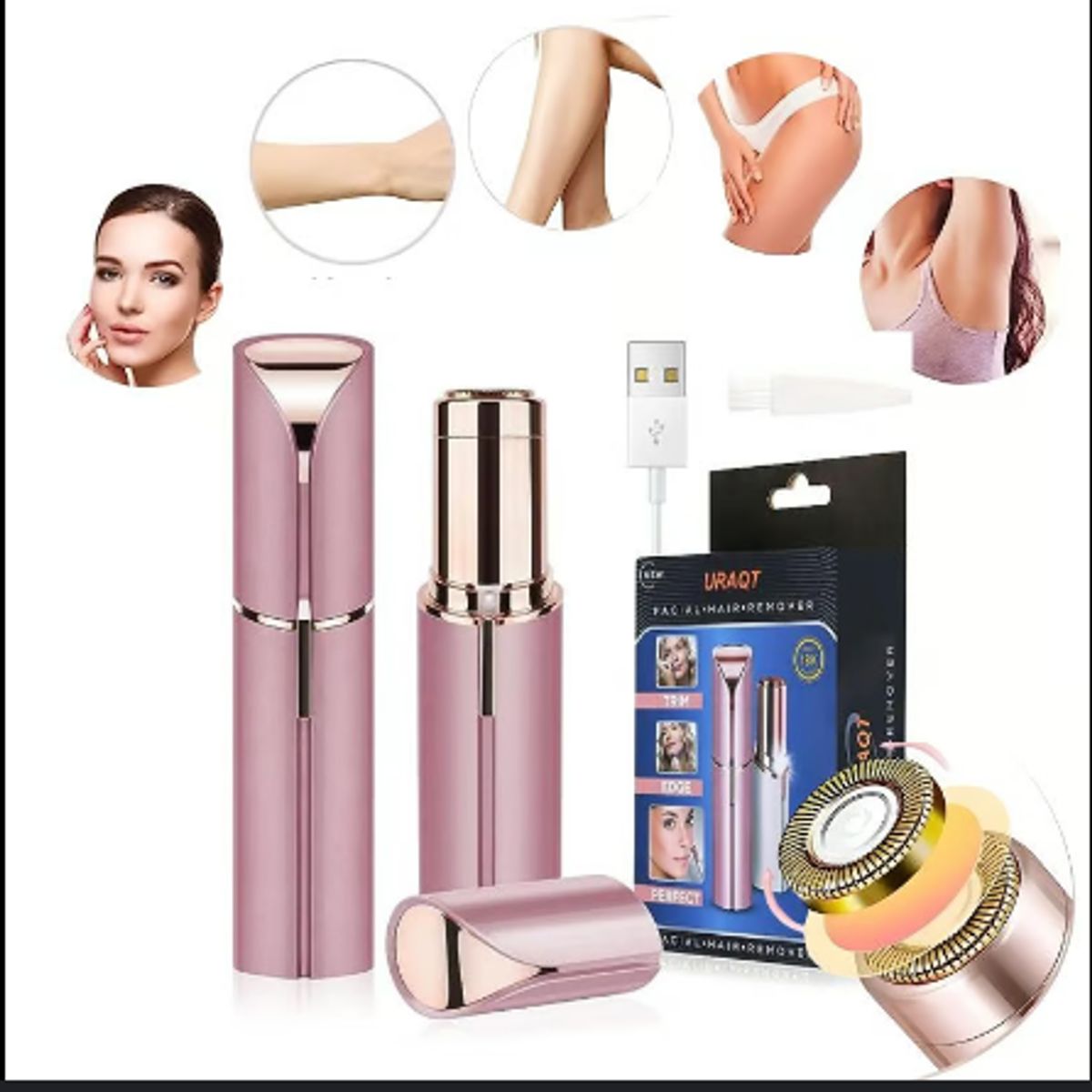 GENERICO - REMOVEDOR DEPILADOR RECARGABLE VELLO FACIAL_123