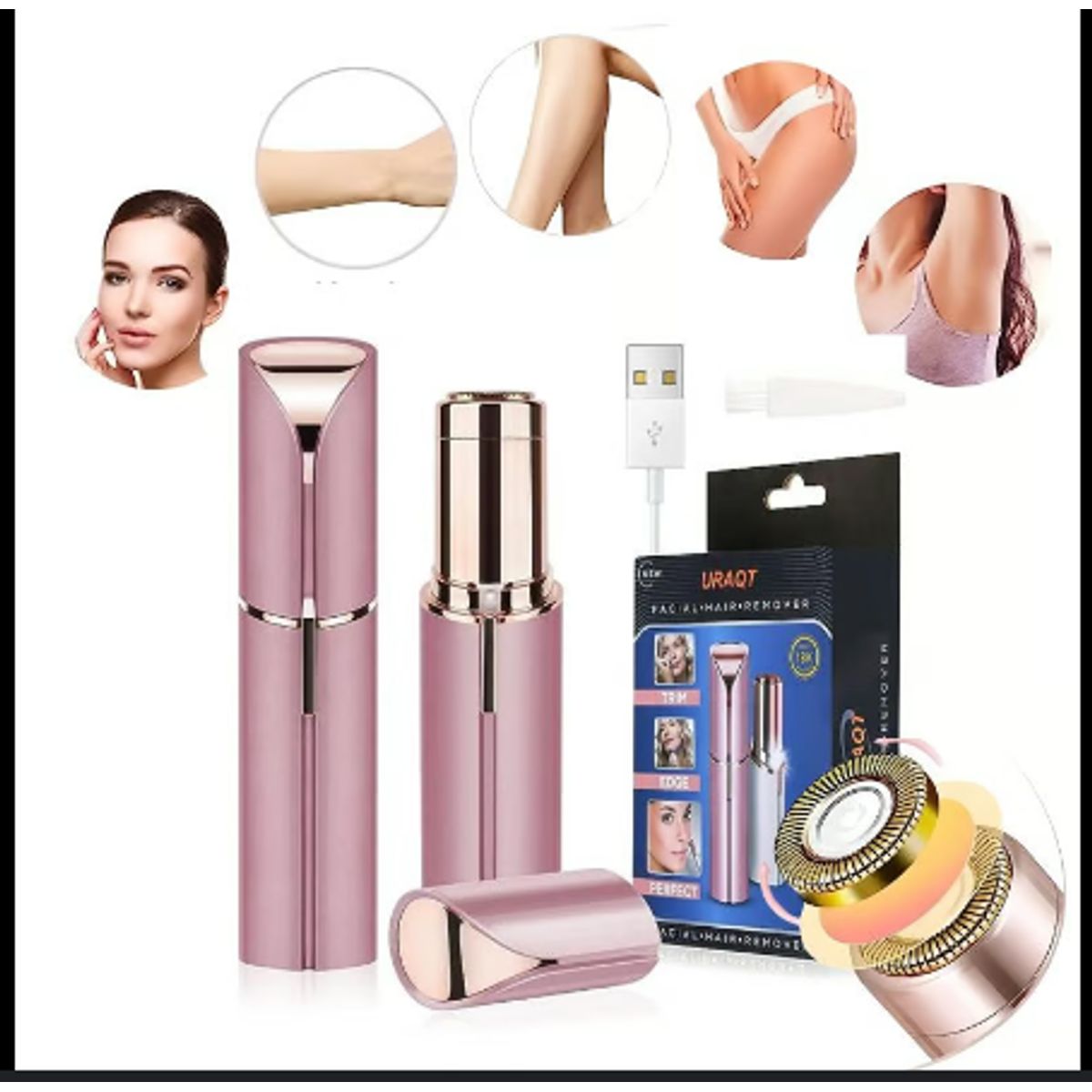 GENERICO - REMOVEDOR DEPILADOR RECARGABLE VELLO FACIAL_123