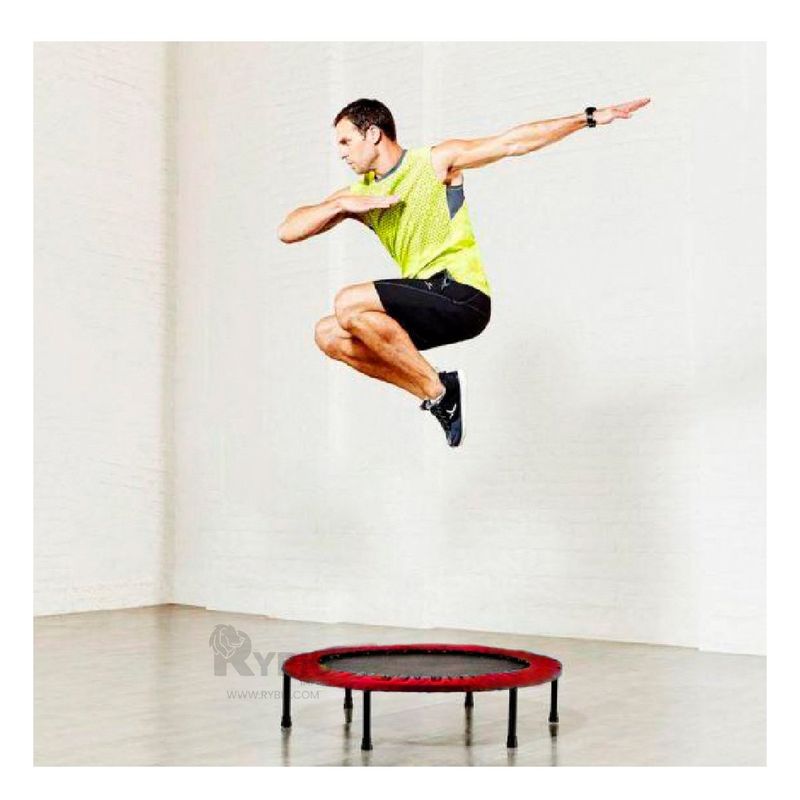 RYBIU IMPORT - Trampolin Resistente de Tamaño S en Rojo Y+Papel de Regalo