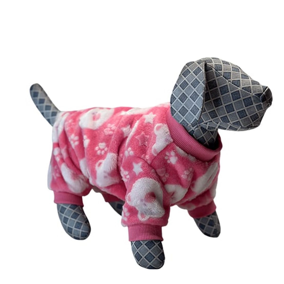 TUPET SHOP - Pijama de Felpa Hipoalergénica Oso Rosado Talla 0