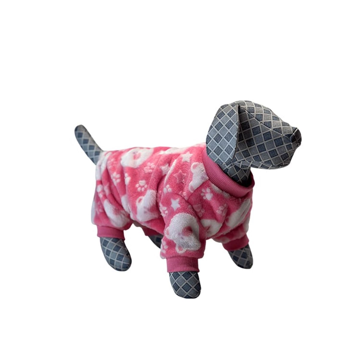 TUPET SHOP - Pijama de Felpa Hipoalergénica Oso Rosado Talla 0