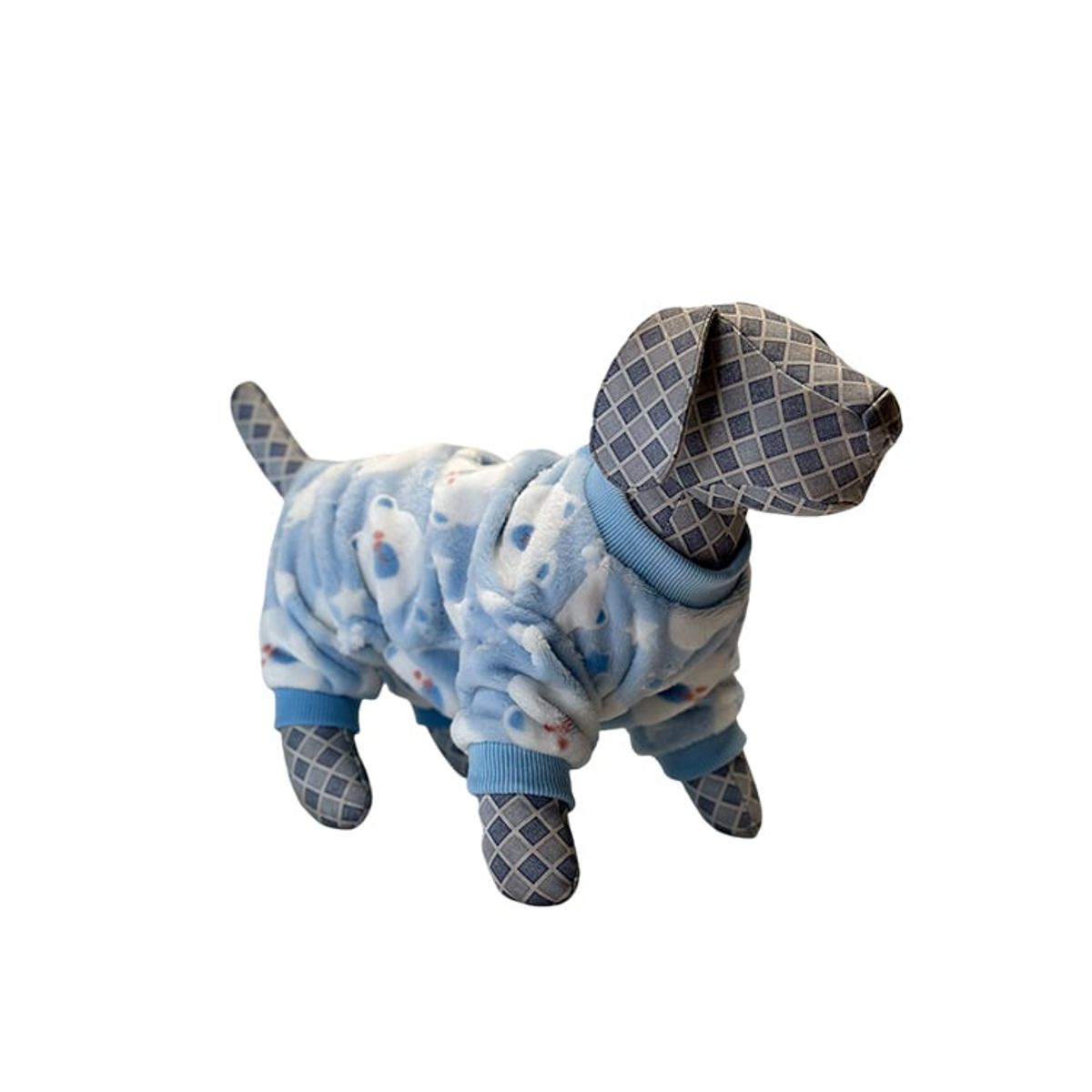 TUPET SHOP - Pijama de Felpa Hipoalergénica Oso Celeste Talla 0