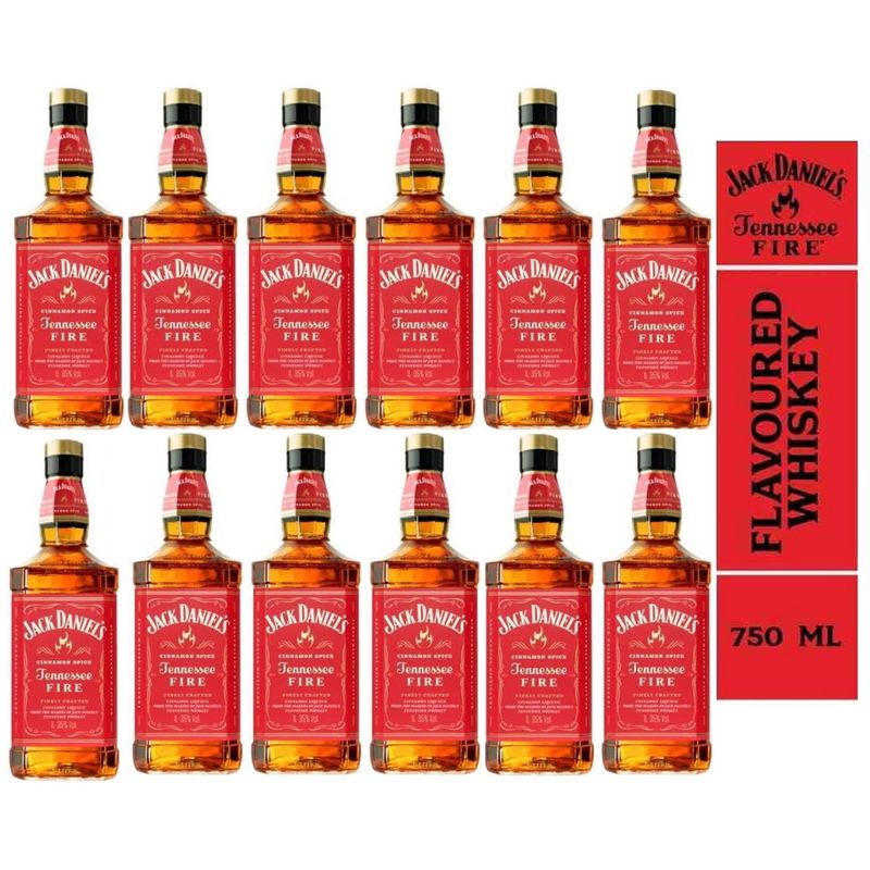 JACK DANIELS - Whisky JACK DANIELS Fire Botella 750ml - 12 UND
