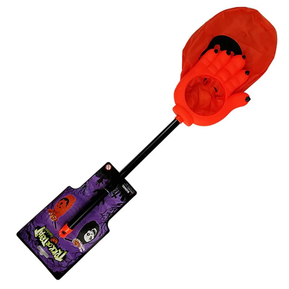 KAST PE - Pack x6 Mano Recolectora Calabaza Naranja Halloween + Vela