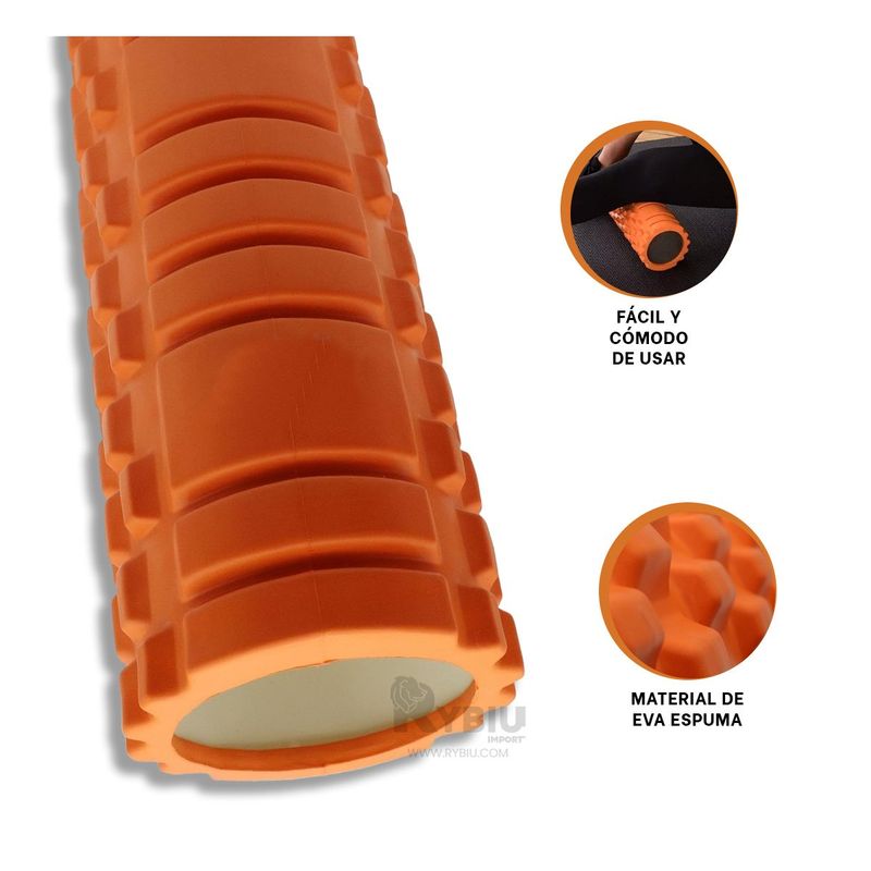 RYBIU IMPORT - Maseajeador Excelente para Gym en Naranja Y+Ligas de Regalo