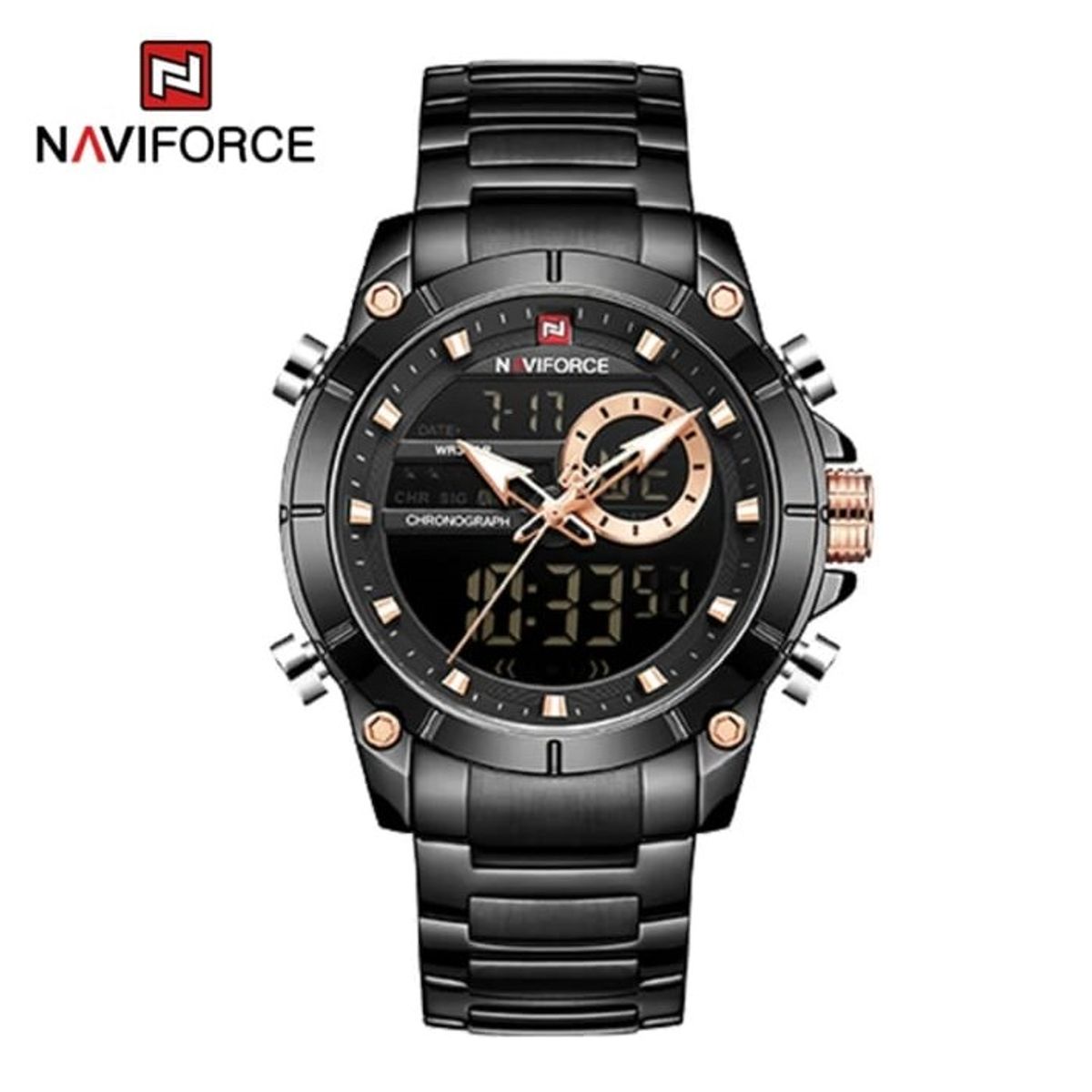 NAVIFORCE - Naviforce Marron Dorado N-38_.