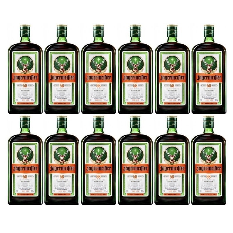 JAGERMEISTER - Licor Jagermeister Original Botella 1 LT- 12 UND