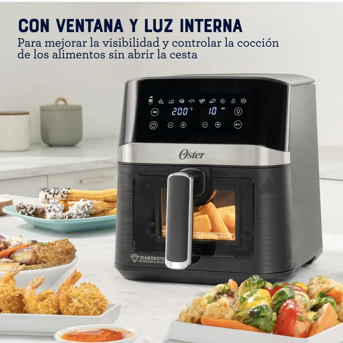 OSTER - Freidora de Aire Digital Oster 4Lts CKSTAF40WDDF