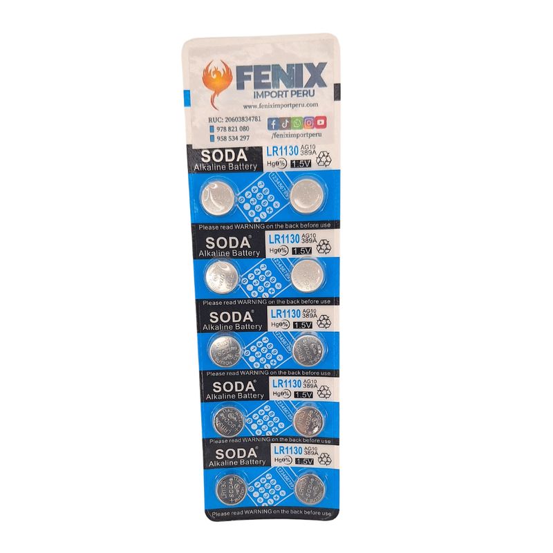 GENERICO - Pila Boton LR1130 Para calculadora