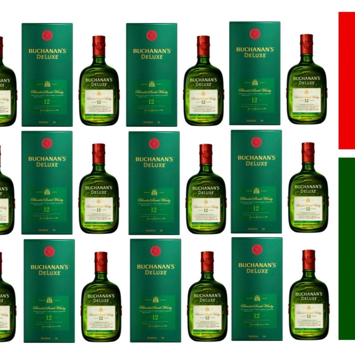 BUCHANANS - Whisky BUCHANANS DeLuxe 12 años 750ml - 12 UND