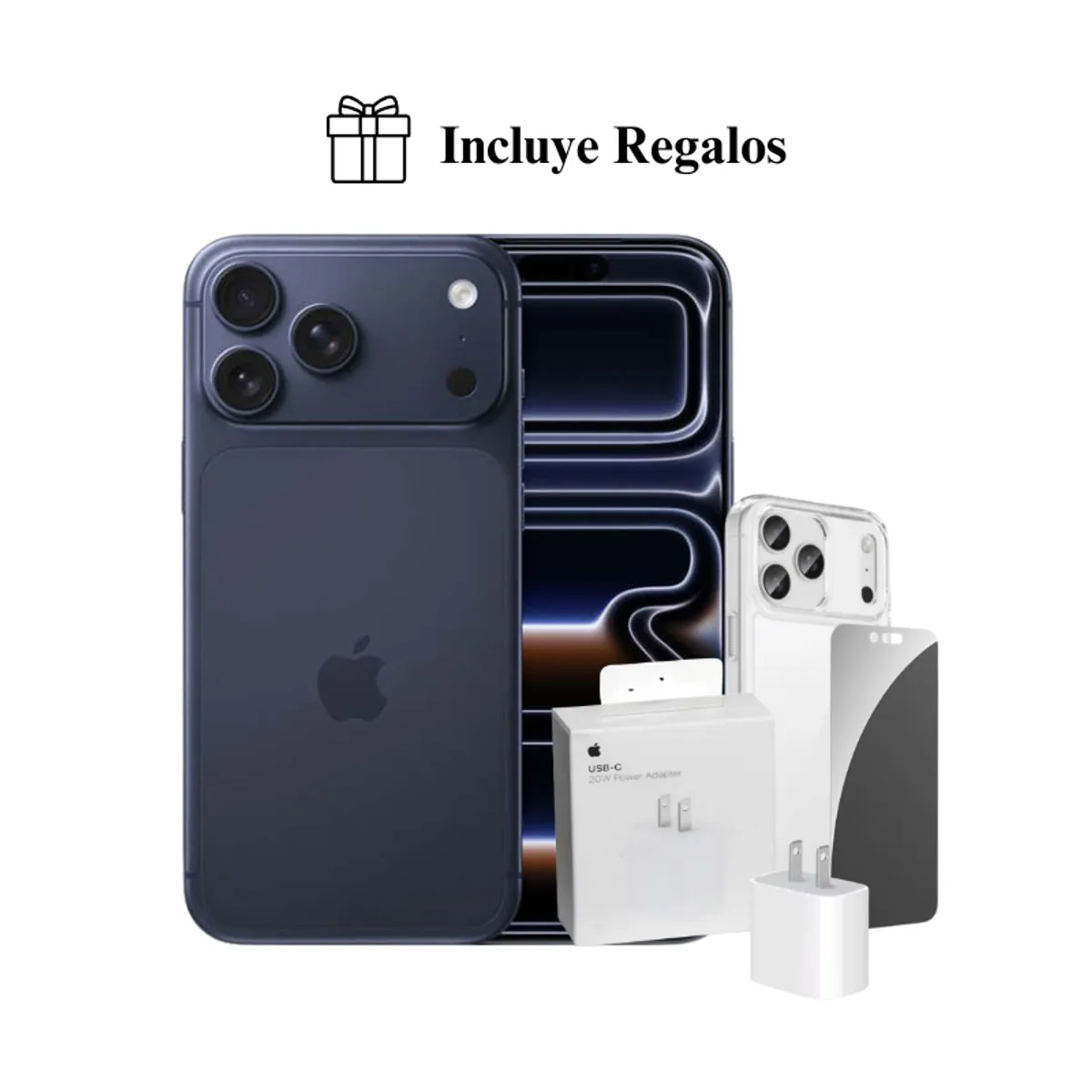 APPLE - Apple iPhone 17 Pro Max Apple Intelligence 256GB (eSIM) - Deep Blue + Combo Regalo