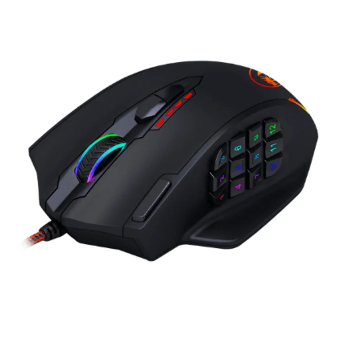 REDRAGON - Mouse REDRAGON IMPACT M908 RGB 18 botones Negro