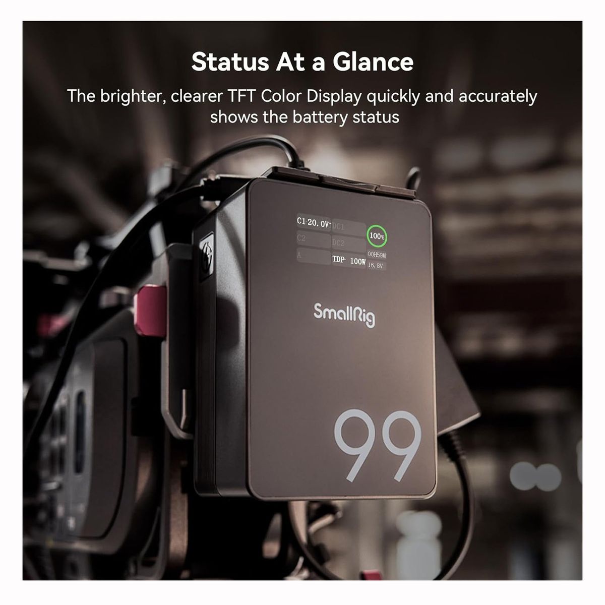 GENERICO - Batería Smallrig VB99 PRO Mini V Mount para Cámaras Monitores y Luces LED