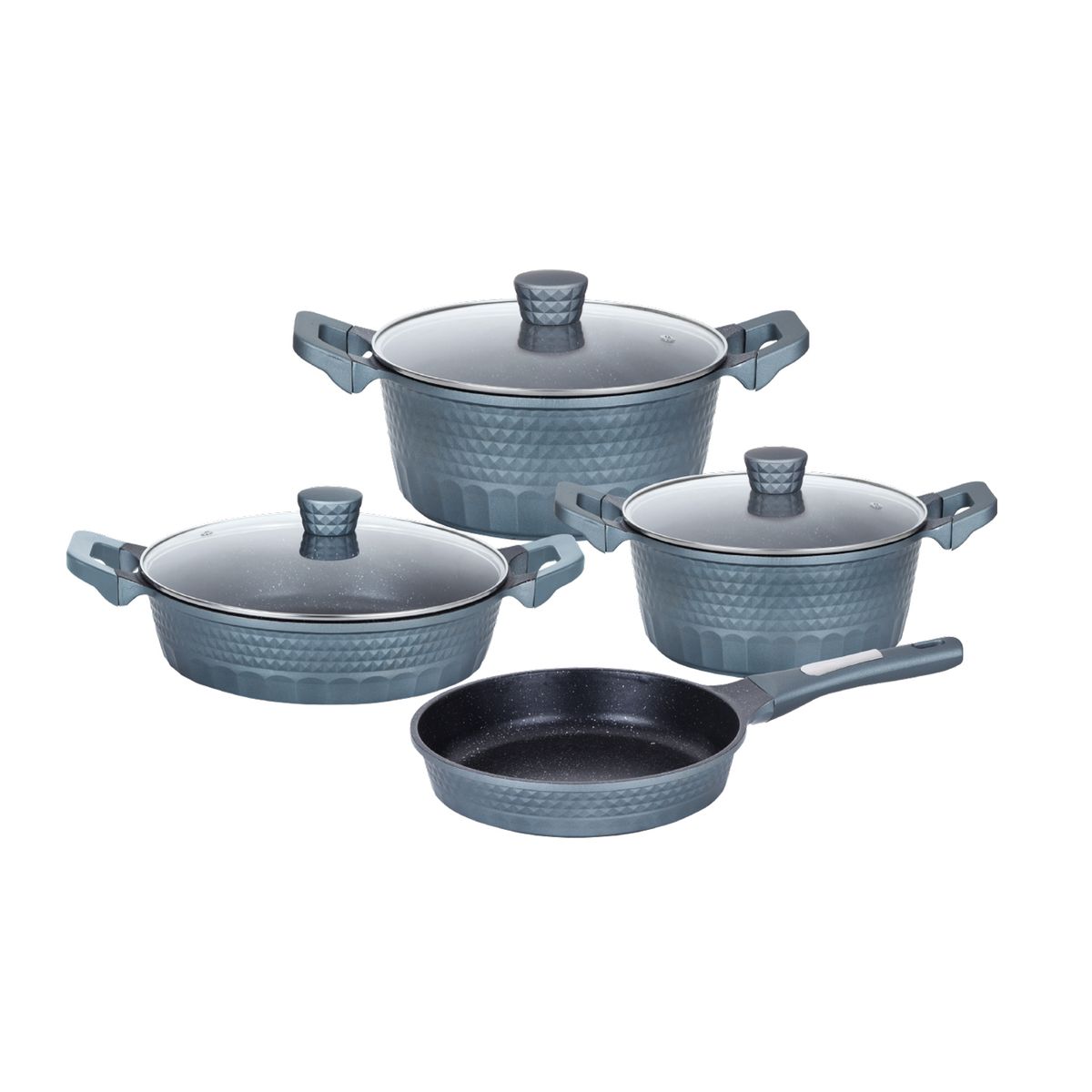 DECOKASA - Set de Ollas Antiadherente y Sartén 9 PCS - Signature ST06