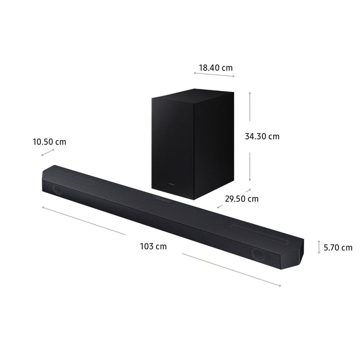 SAMSUNG - Soundbar Samsung Bluetooth 312Ch HW-Q600CPE