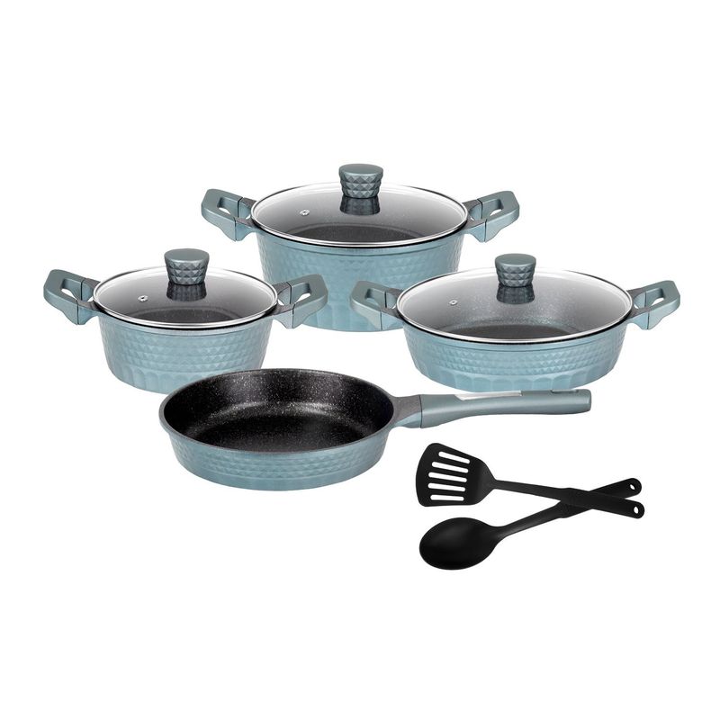 DECOKASA - Set de Ollas Antiadherente y Sartén 9 PCS - Signature ST06