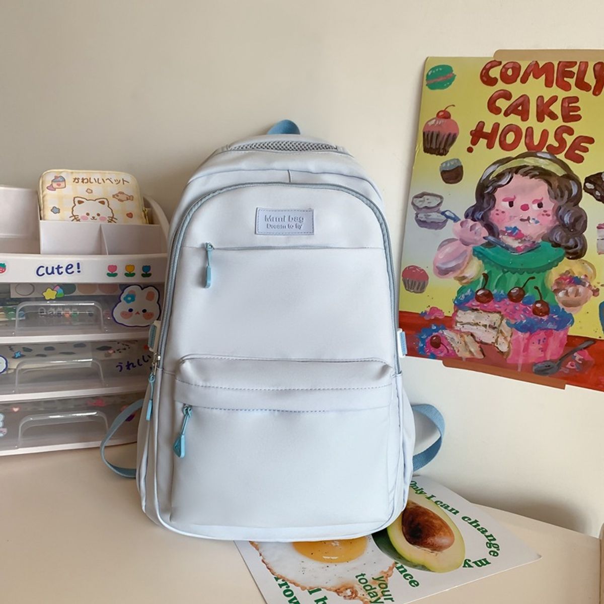 KEKEMI - MOCHILA KAWAII KEKEMI BY MIMI CON LLAVERO DE CONEJO