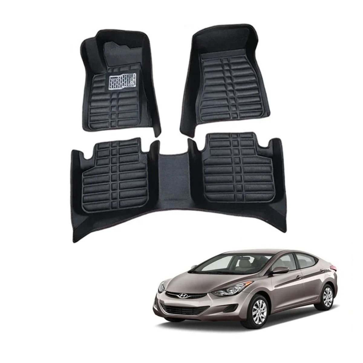 GENERICO - PISO ALFOMBRA  HYUNDAI ELANTRA 2012-2015  TERMOFORMADAS